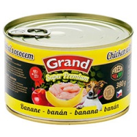 GRAND SUPER Kuřecí + banán 380g